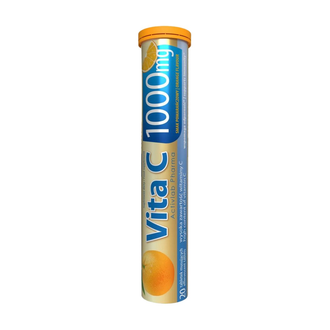 Вітамін С Activlab Vita С 1000 mg зі смаком апельсину, 20 таблеток